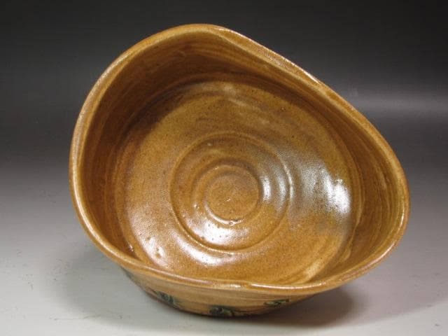 ☆加藤孝造　黄瀬戸茶碗　清風　堀内流　十二代兼中斎宗完花押がございます☆y579