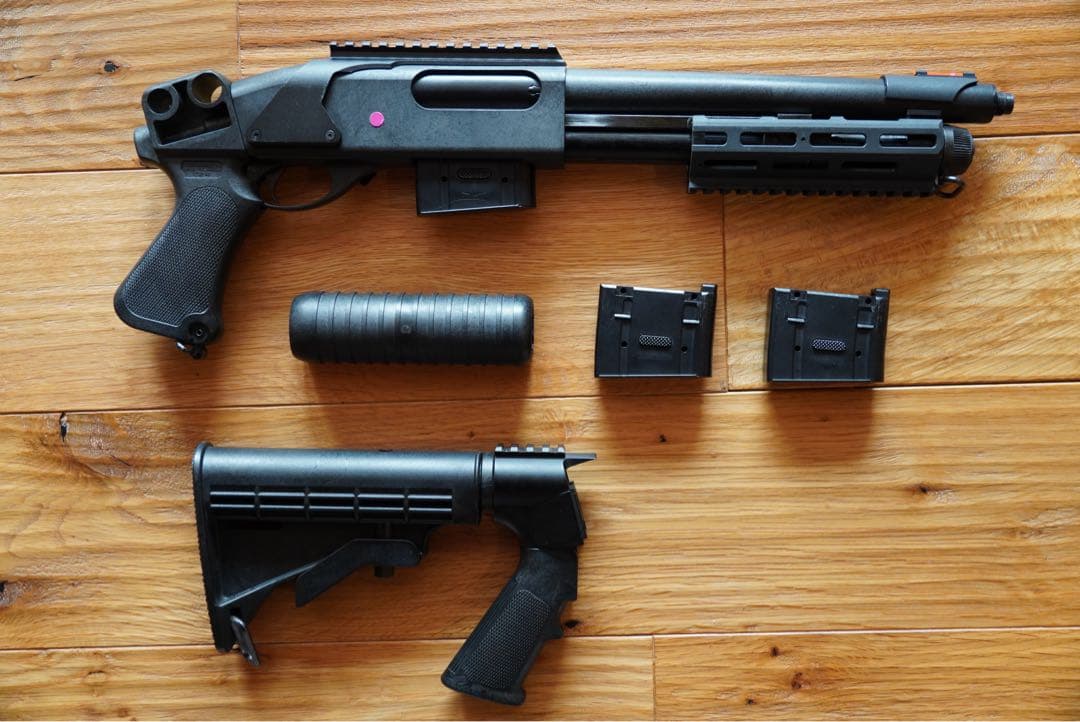 マルゼン　ＣA８７０　エアコッキングガン ブラック ストック付き