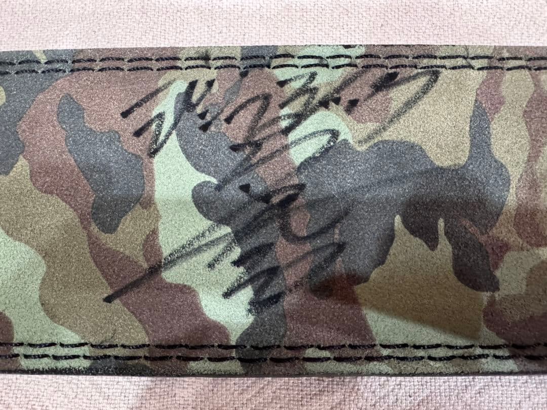 直筆サイン入りジュラシック 木澤 レバーアクション パワーベルト Mサイズ　1