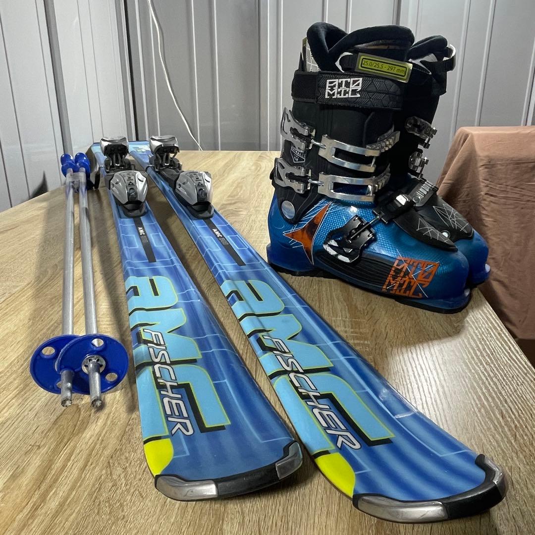 FISCHER160cm ATOMIC25/25.5cmストック115cmセット