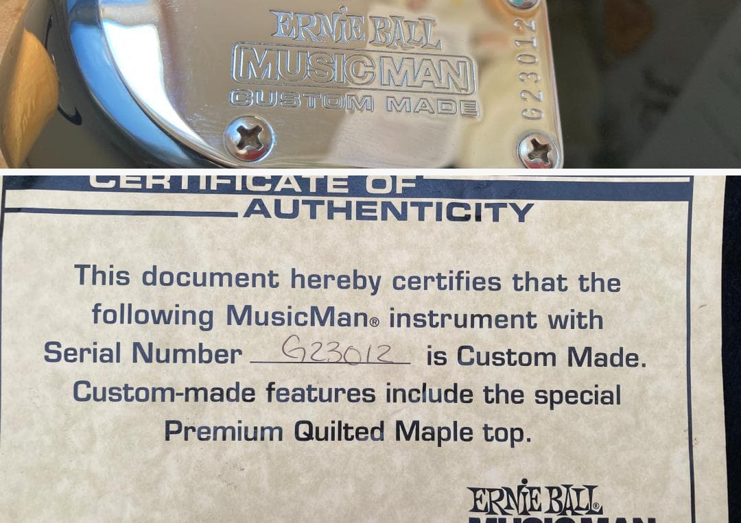 ギター MusicMan Axis USA Custom Made Trans Gold