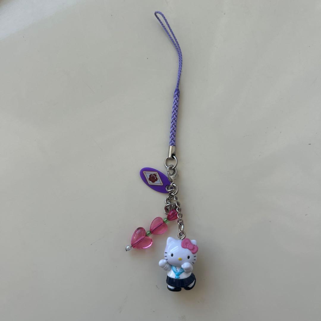 ハローキティ 夕陽丘高校限定 ストラップ