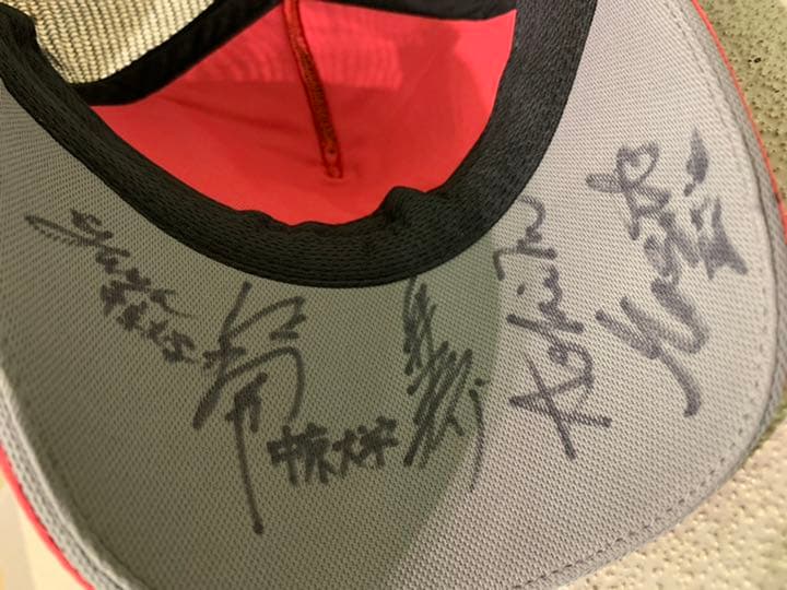 船水選手 安藤選手 ソフトテニス サイン