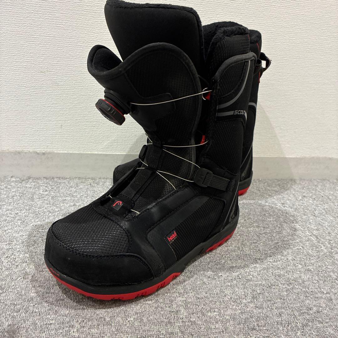 SCOUT スノーボードブーツ ブラック/レッド　26cm