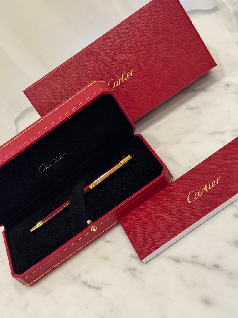 【新品未使用】Cartier Santos de Cartier ボールペン