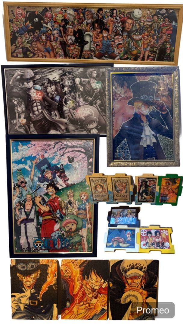 ワンピース ジグソーパズル 完成品　まとめ売り