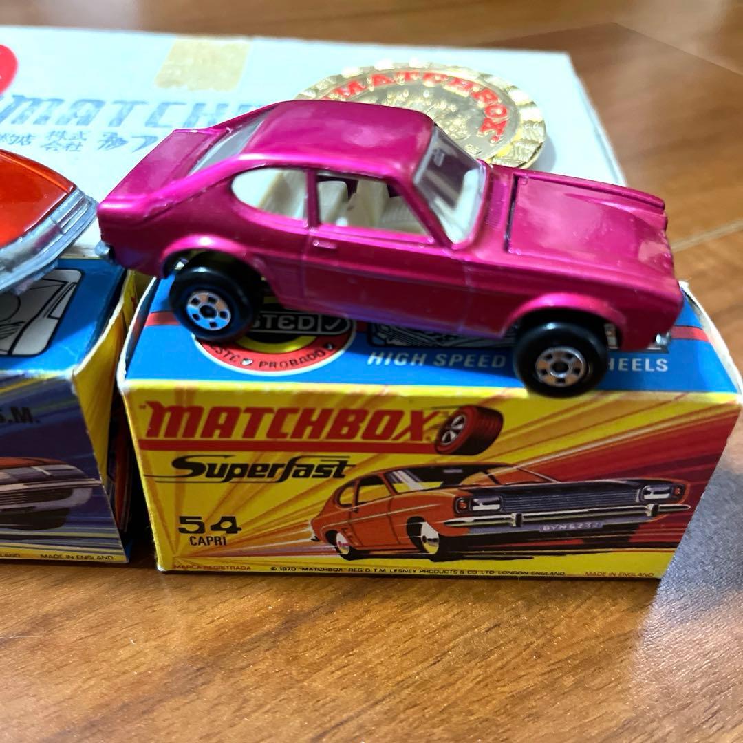 ミニカー マッチボックス match box No.51・54 箱 バッジ