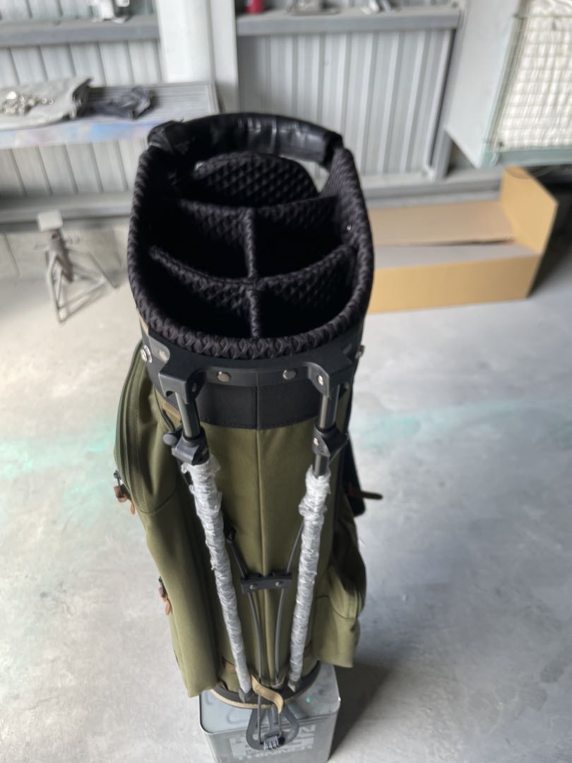 オリーブグリーン ゴルフキャディバッグ