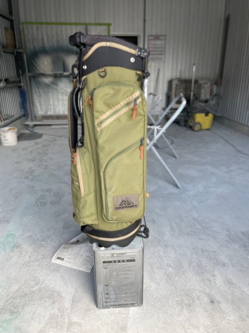 オリーブグリーン ゴルフキャディバッグ