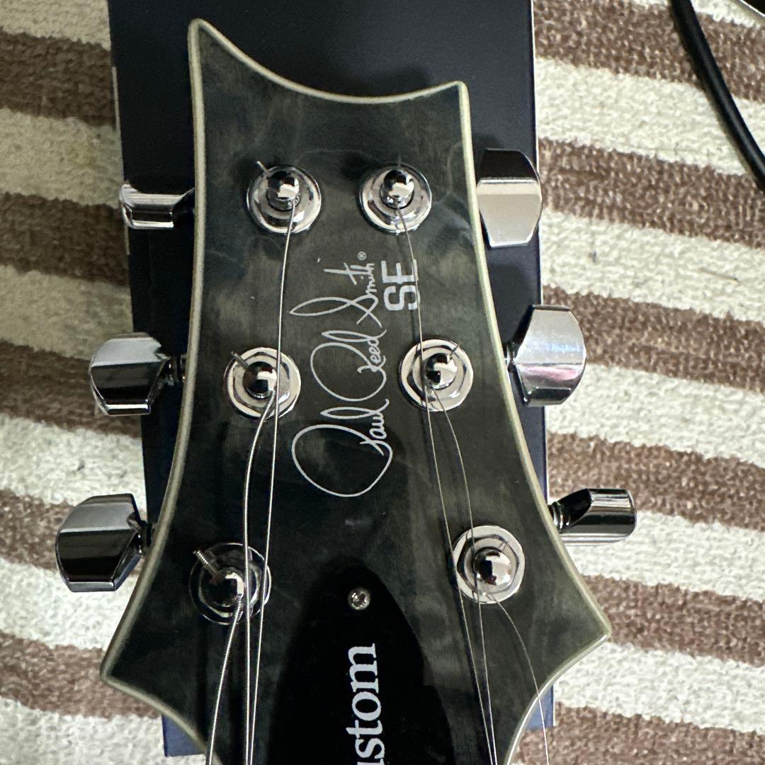 PRS SE Custom24 Gray black ソフトケース付き