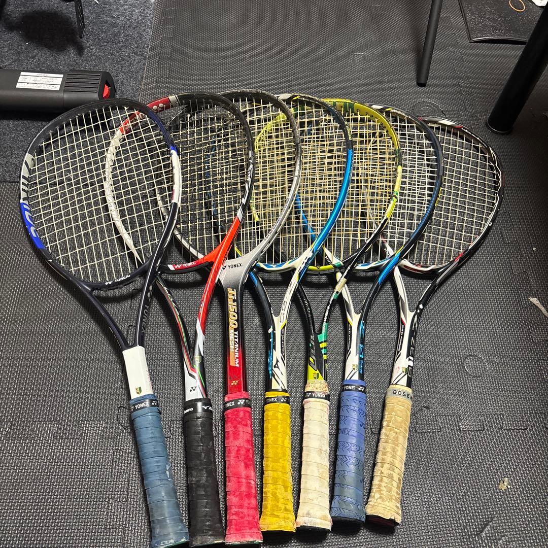 軟式テニスラケット 7本まとめ売り