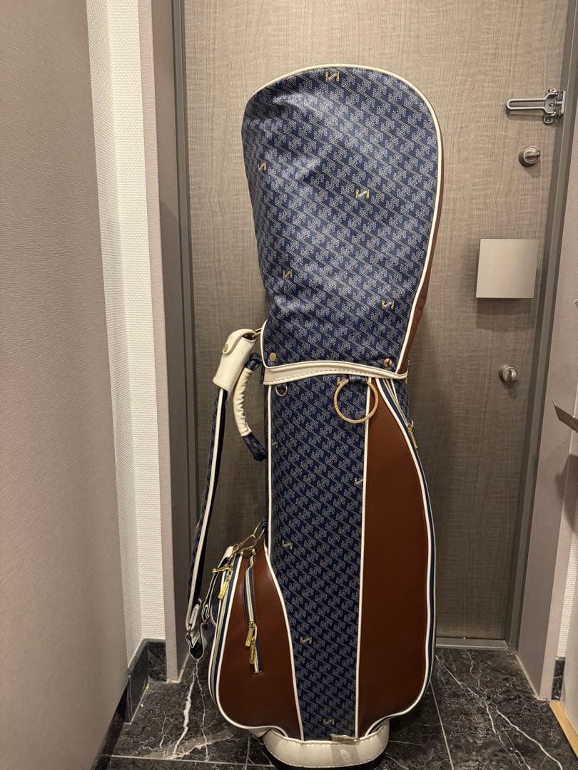 【アデトクンボ】Resurrection ゴルフバッグ ネイビー ブラウン