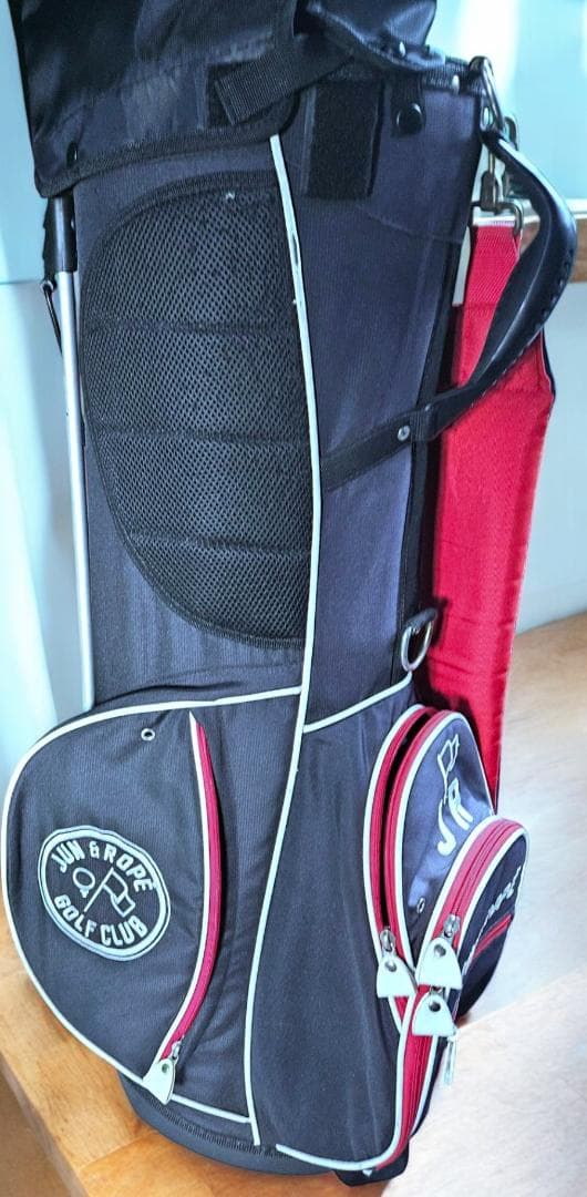 送料無料/美品JUN & ROPE スタンド式キャディバッグ NAVY