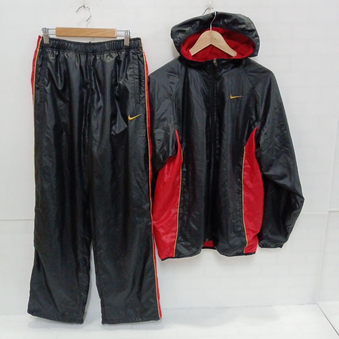 12.24◎S717◎ナイキ◎ジャージ上下◎ブラック×レッド◎M
