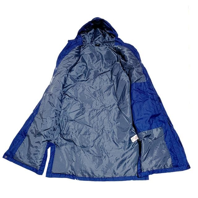 美品✨adidas ベンチコート ネイビー M 刺繍ロゴ ダウン フェザー