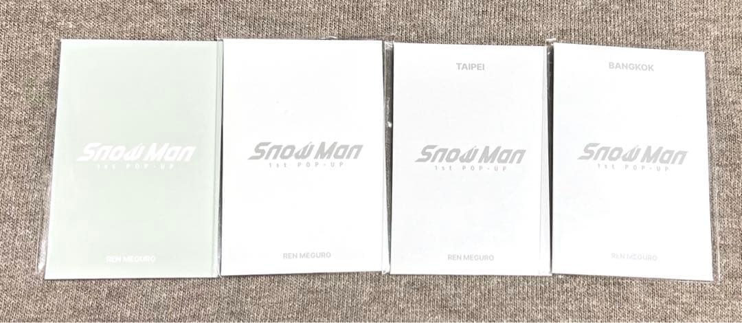 Man 目黒蓮　POPUP13点セット トレカ バッジ フォトカード等