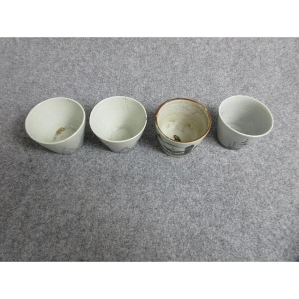 古伊万里染付蕎麦猪口4個 [B28368]