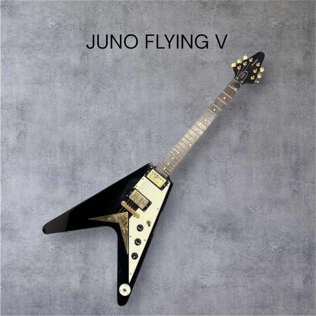 JUNO FV フライングV エレキギター ブラックKORINA コリーナタイプ