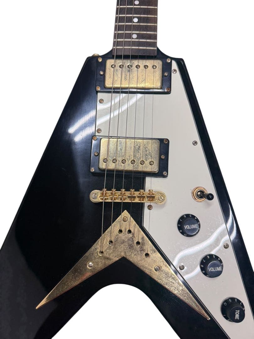 JUNO FV フライングV エレキギター ブラックKORINA コリーナタイプ