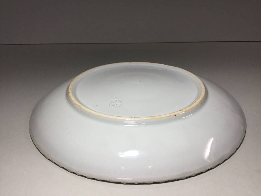 図変わり印判皿●イゲ皿●古伊万里 雛人形 蛤 貝合わせ 六歌仙