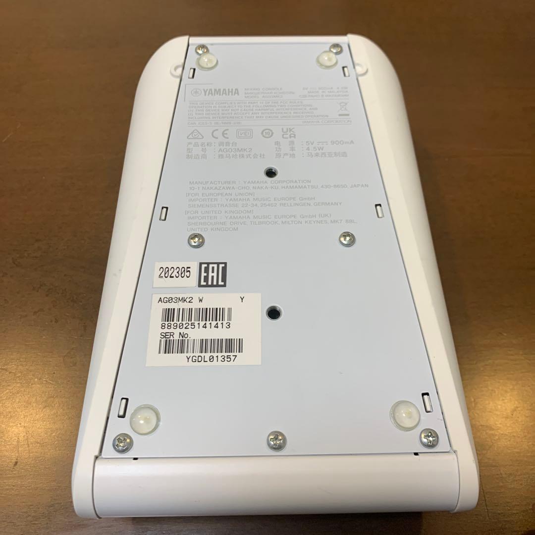 YAMAHA AG03MK2 オーディオインターフェース