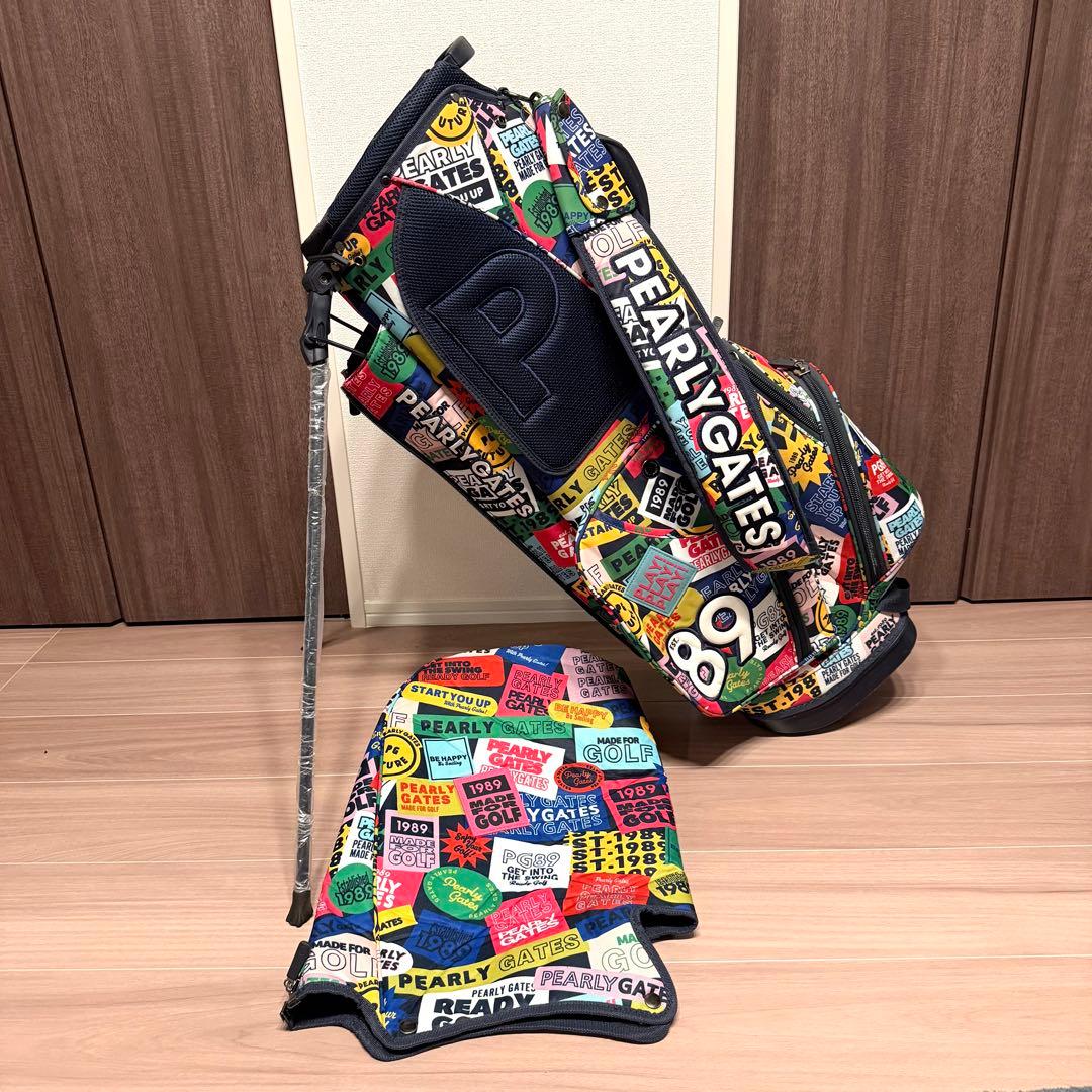 【希少】パーリーゲイツ キャディバッグ カラフルワッペン【極上品】