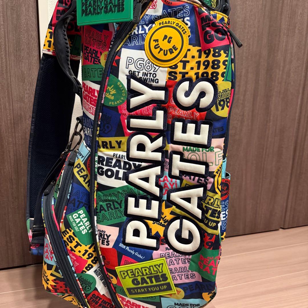 【希少】パーリーゲイツ キャディバッグ カラフルワッペン【極上品】