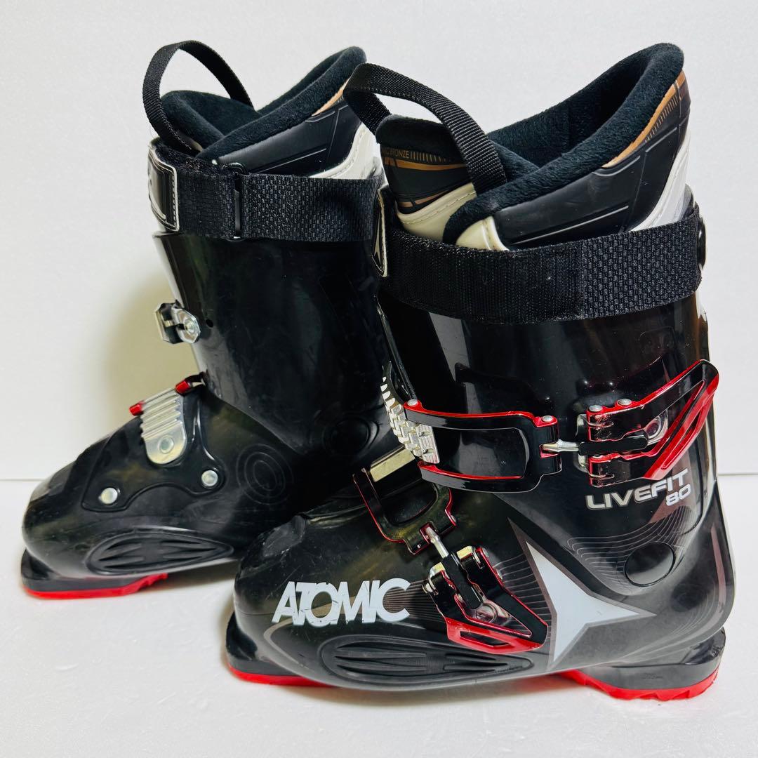 26-26.5cm ATOMIC スキー ブーツ ブラック黒色初心者格安特価