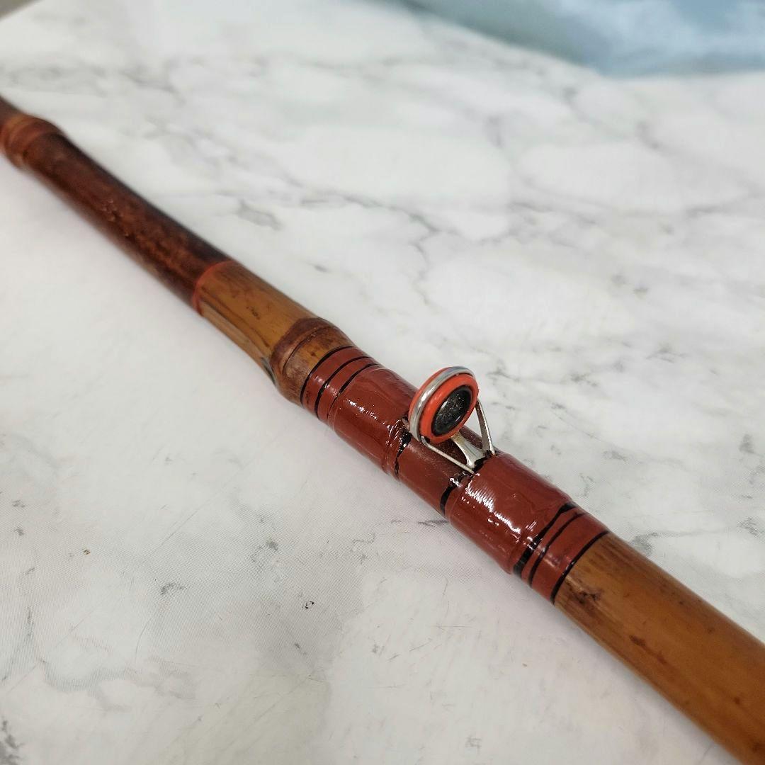 渓流釣り　海釣り　和竿　竹竿　銘々　東甚作　&　幸竹　竿袋１点付き