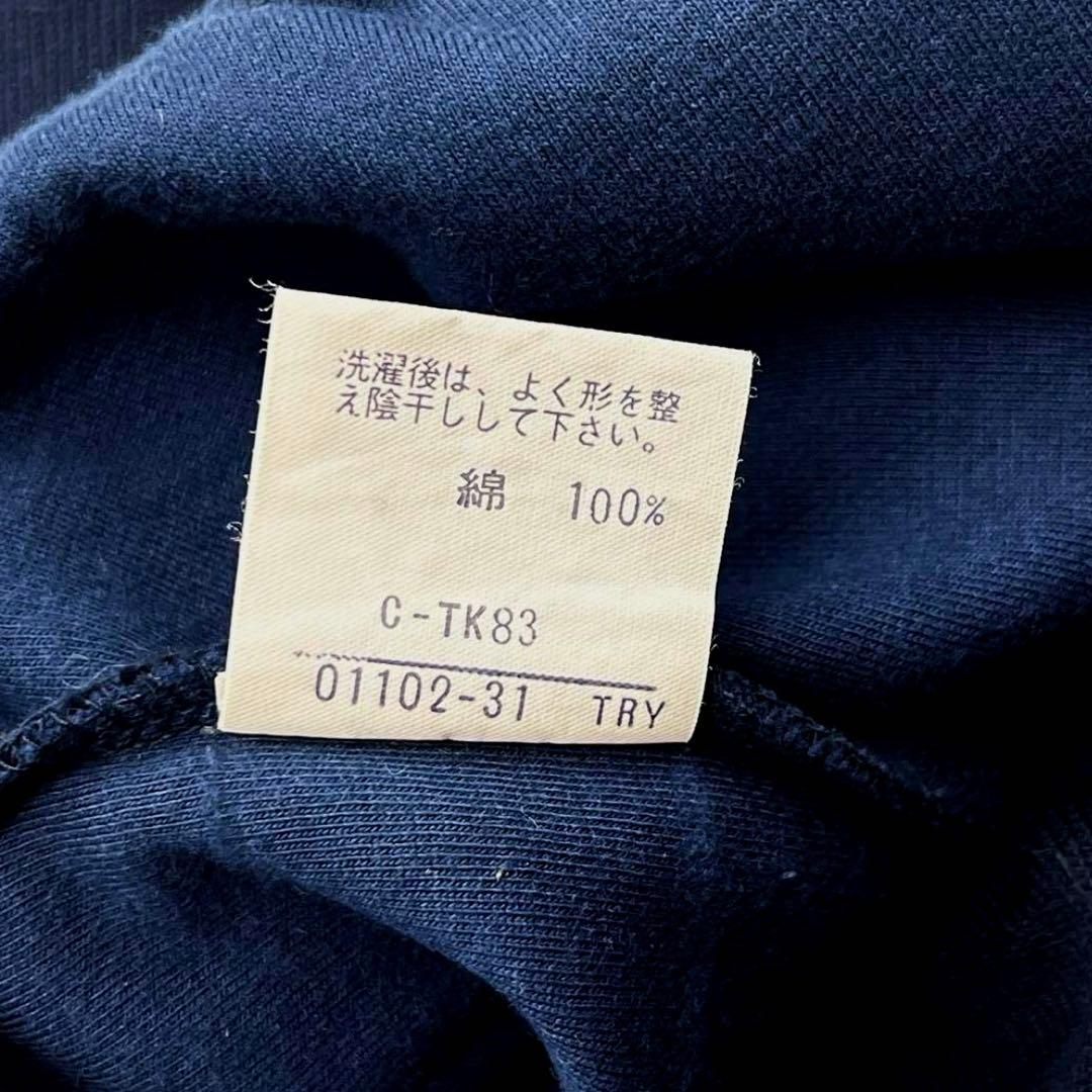 バーバリー ゴルフ トレーナー スエット ロゴ刺繍 Mサイズ ネイビー 美品