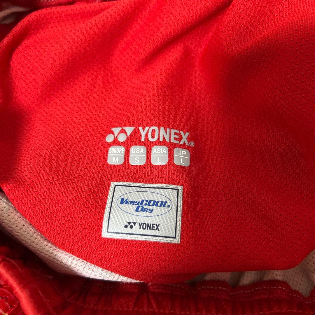 バドミントンヨネックスハーフパンツ日本代表サイズL紐なし