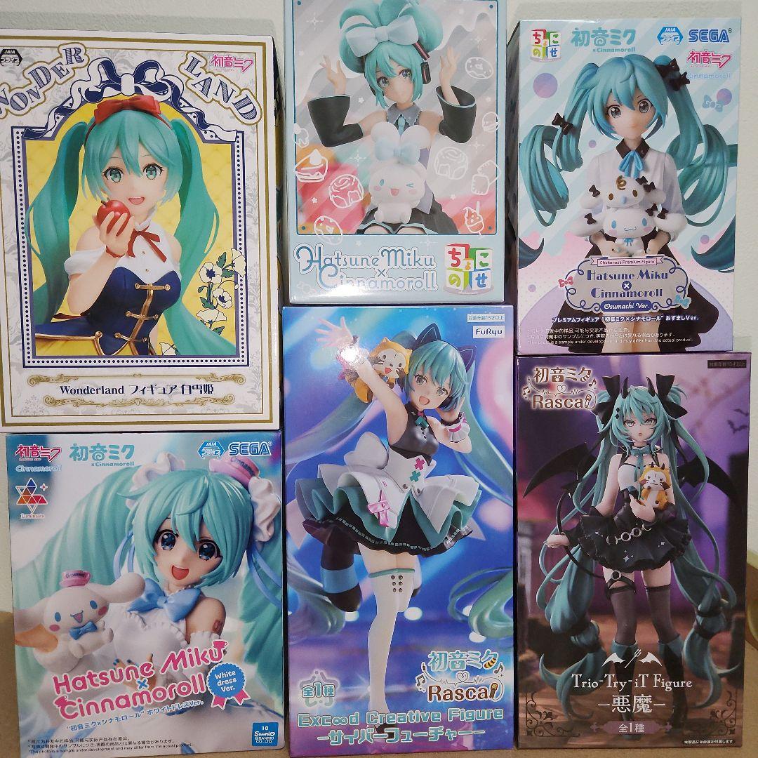 初音ミク　コラボフィギュア　6点　#白るまんどのフィギュア