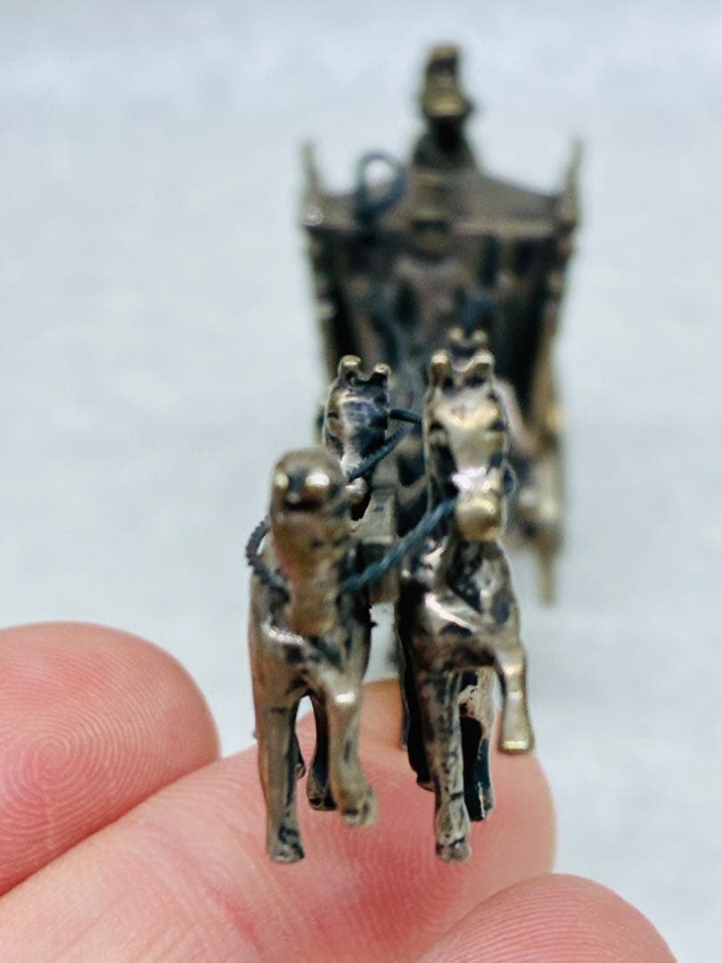 ビンテージ ヨーロッパ 皇室 馬車 ミニチュア 銀835 シルバー スターリング