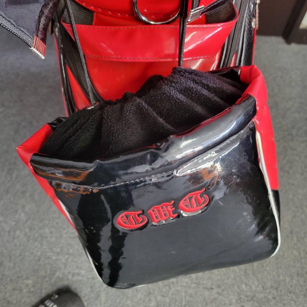 【匿名発送】DANCE WITH DRAGON　ゴルフバッグ　レッド