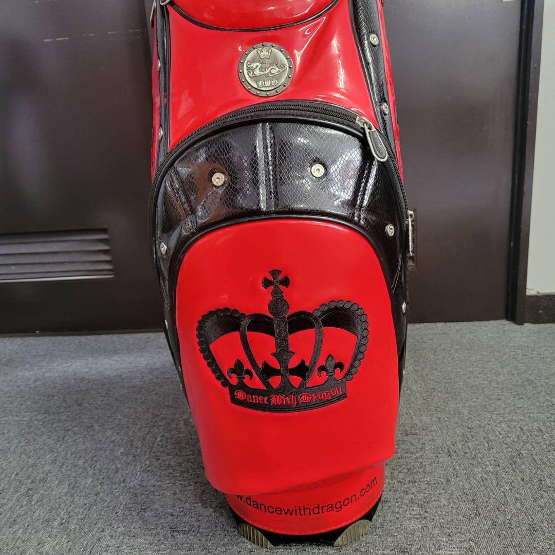 【匿名発送】DANCE WITH DRAGON　ゴルフバッグ　レッド