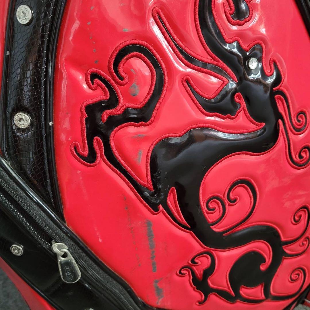 【匿名発送】DANCE WITH DRAGON　ゴルフバッグ　レッド