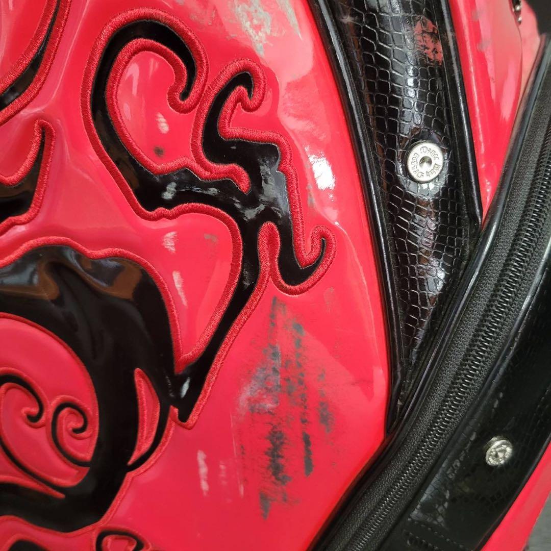 【匿名発送】DANCE WITH DRAGON　ゴルフバッグ　レッド