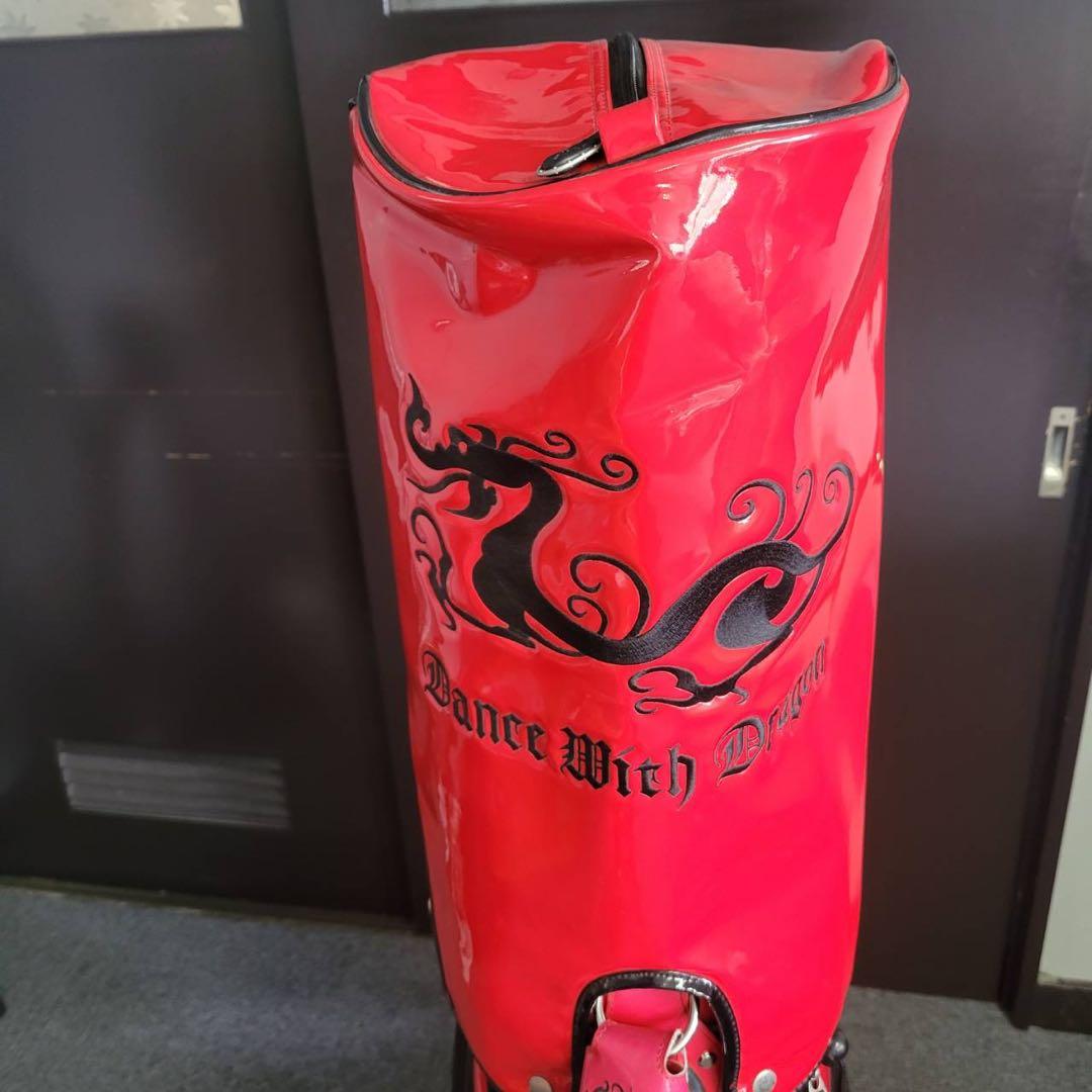 【匿名発送】DANCE WITH DRAGON　ゴルフバッグ　レッド