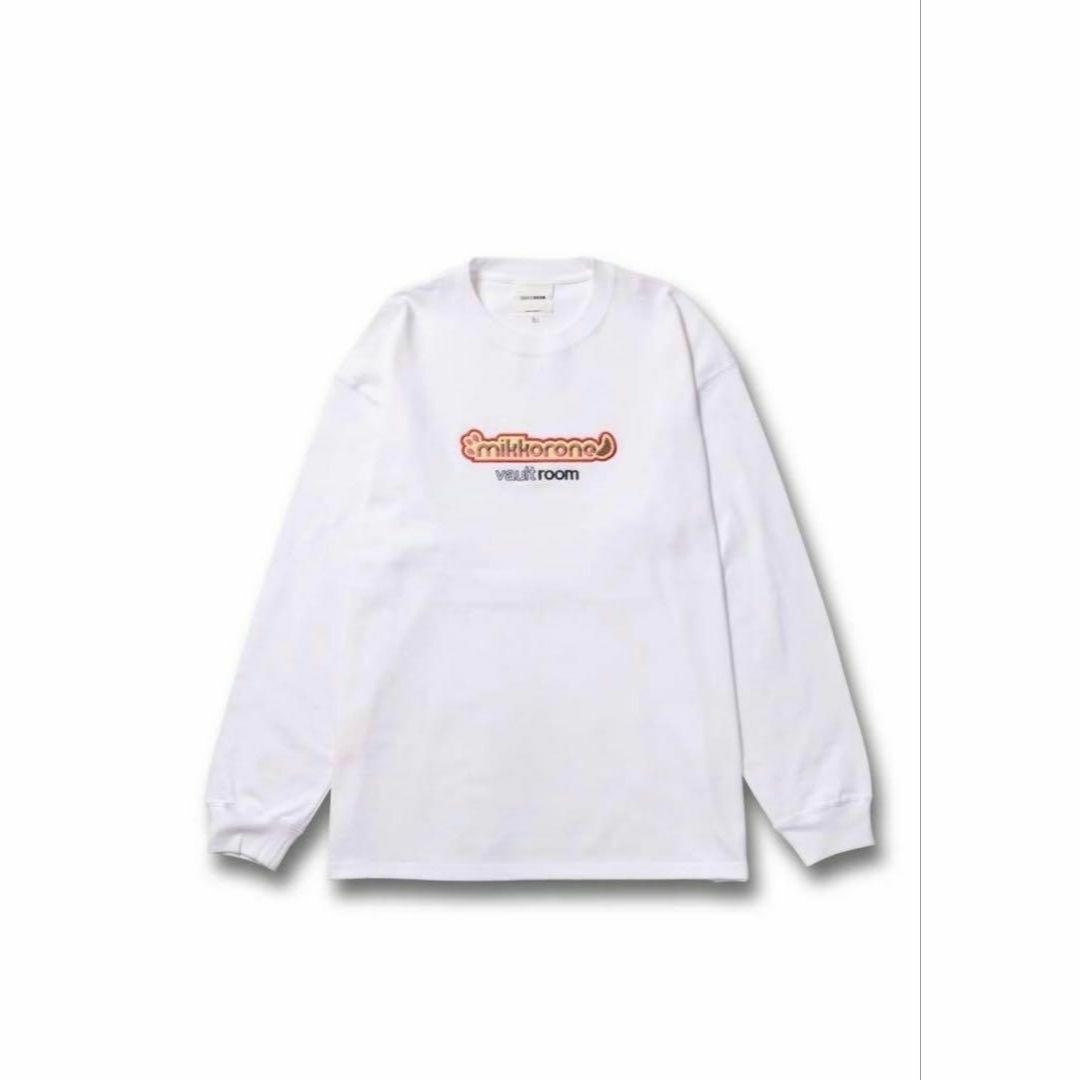 MIKKORONE L/S TEE WHITE vaultroom Mサイズ