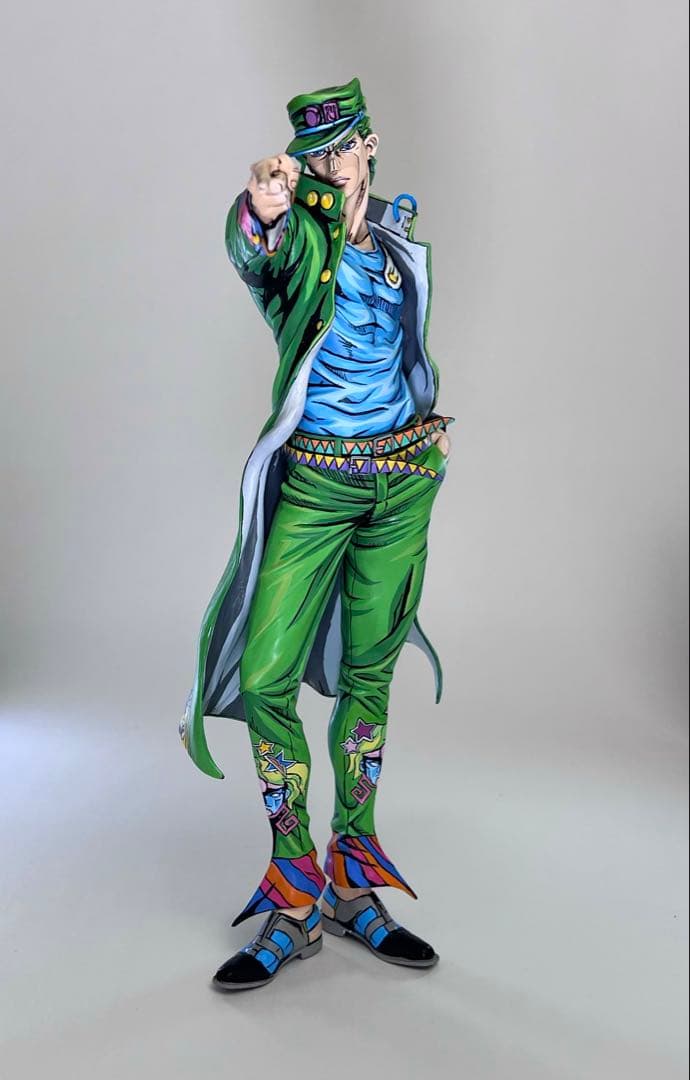 ジョジョの奇妙な冒険 SMSP 空条承太郎 フィギュア リペイント 二次元塗装