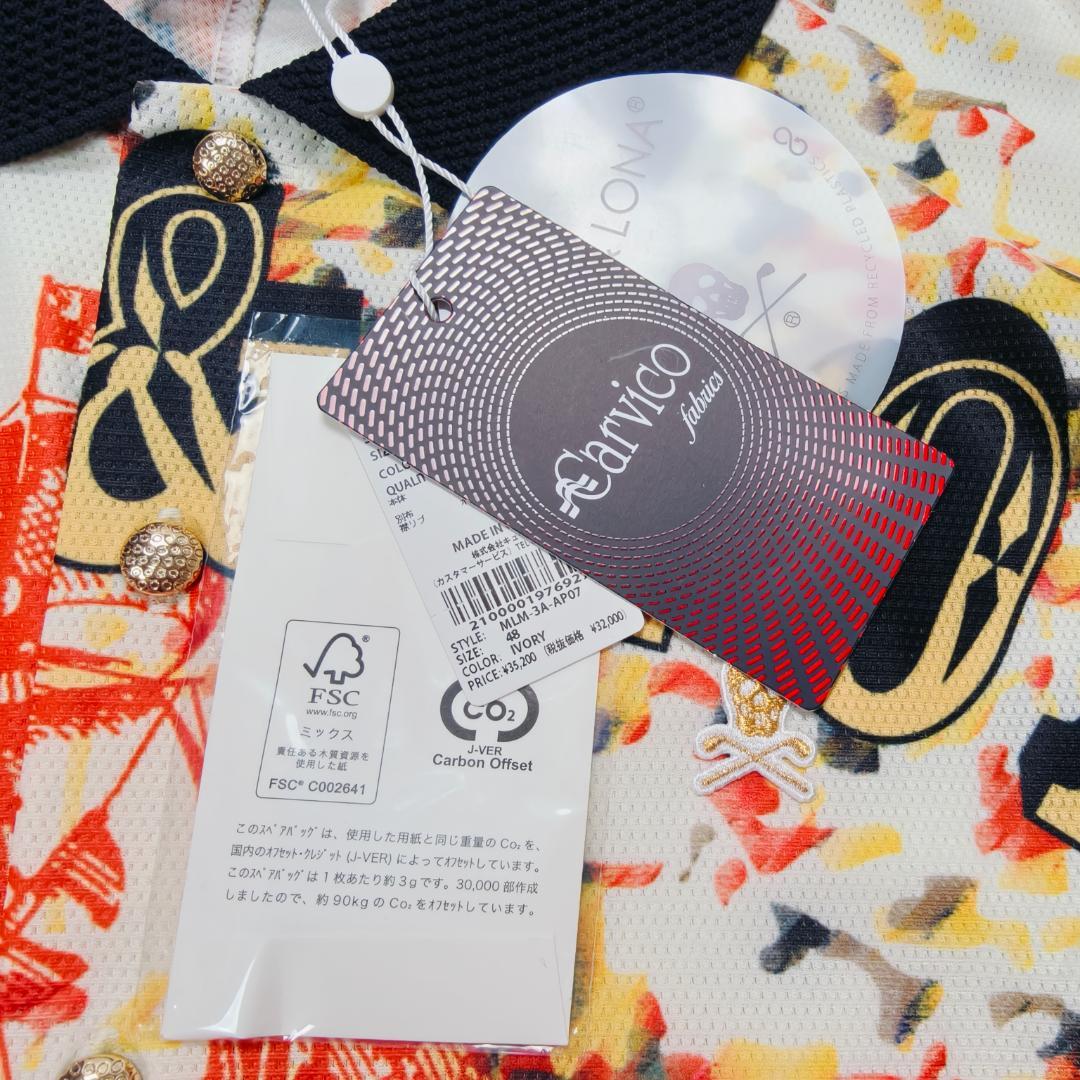 新品 MARK & LONA 15周年記念 ゴルフ ポロシャツ 48 海賊船