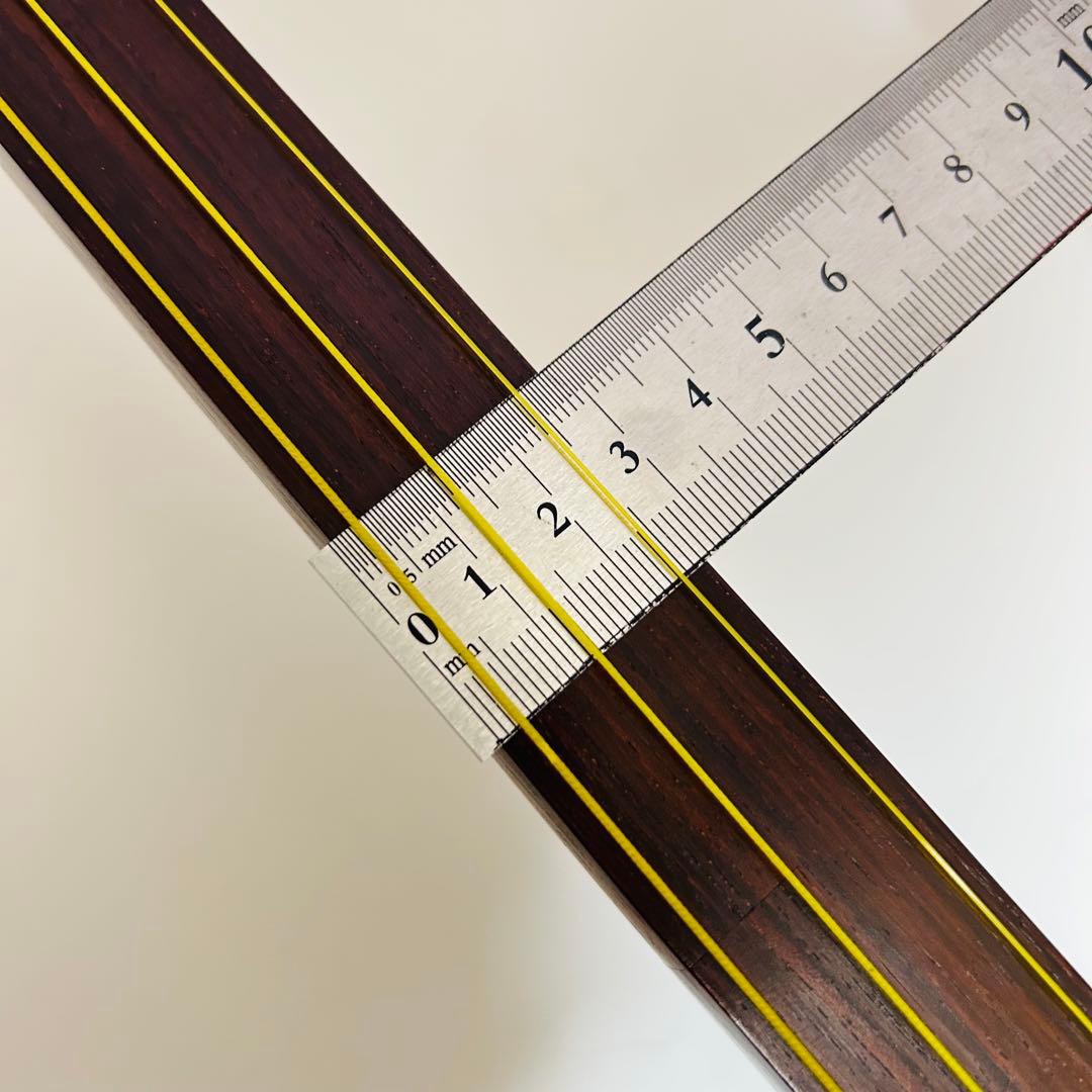 【高級 美品】三味線 中棹 紅木 プロ仕様 正寸 天然皮