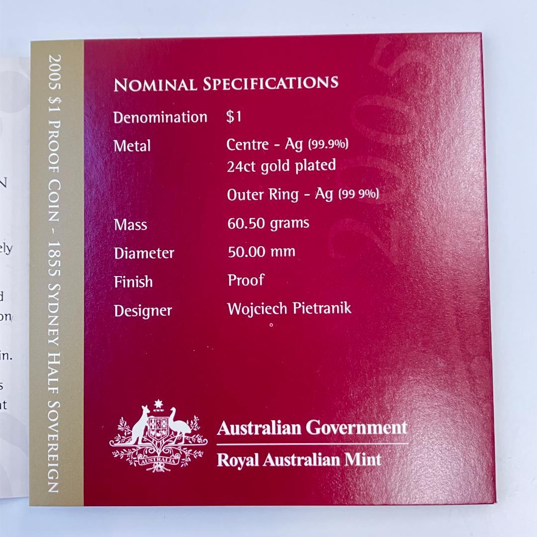 オーストラリア造幣局発行 シドニー・ハーフソブリン誕生150周年記念