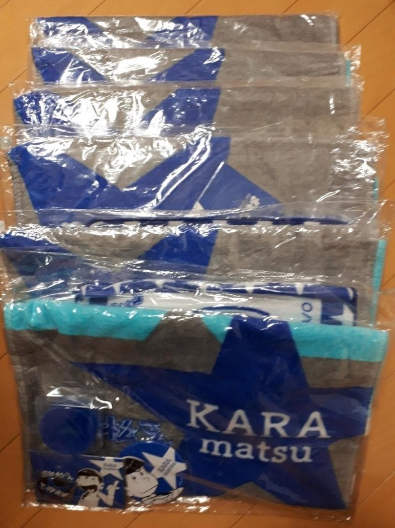 アニメ おそ松さん カラ松 トド松 一松 推し松 女子力セット タオル 缶バッジ