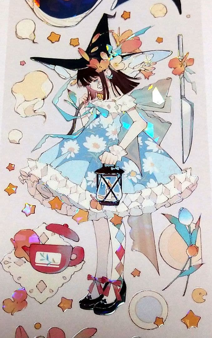 のこり１✩J830＃小萝莉(贝壳光)田小宝的星空切り売り海外人物マステ女の子