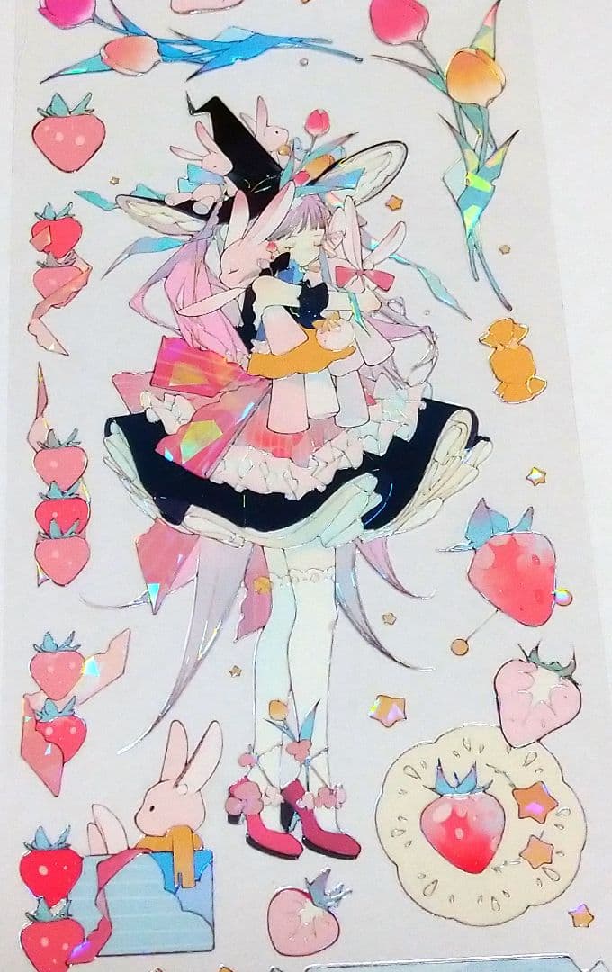 のこり１✩J830＃小萝莉(贝壳光)田小宝的星空切り売り海外人物マステ女の子