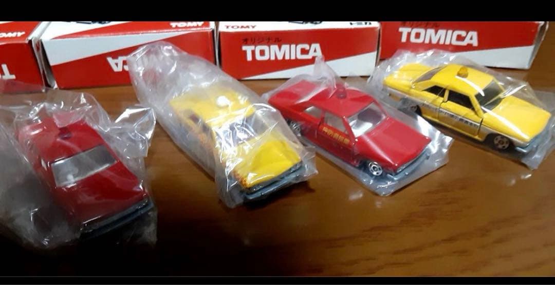 【4台セット】トミカ　オリジナルブルーバード　1/64 消防庁　日本道路公団他