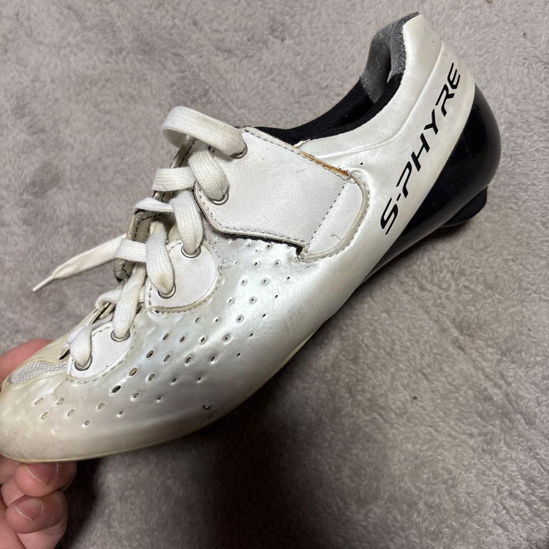 SHIMANO S-PHYRE ホワイトシューズノーマル38サイズ