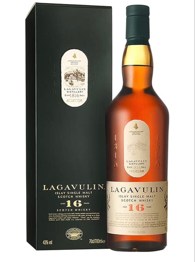 ラガヴーリン 16年 箱入り モルト [