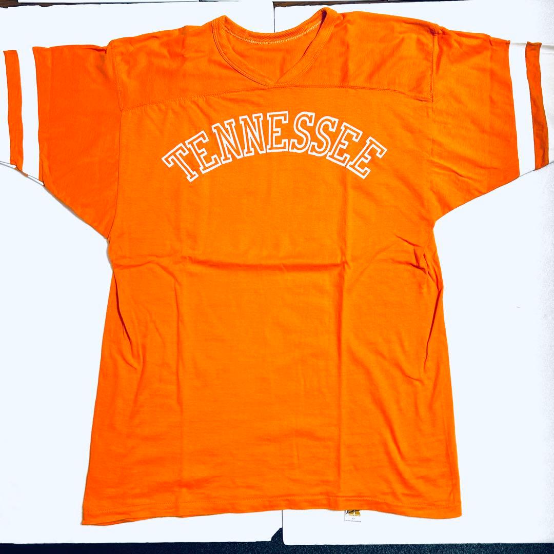 80s ラッセル　フットボールTシャツ　XLサイズ　金タグ